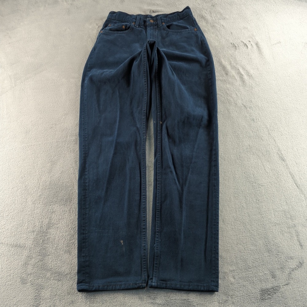 Vintage 90s Levis 554 Jeans 31x36 (Fits‎ 28x36) Blue Dark Relaxed Straight USA